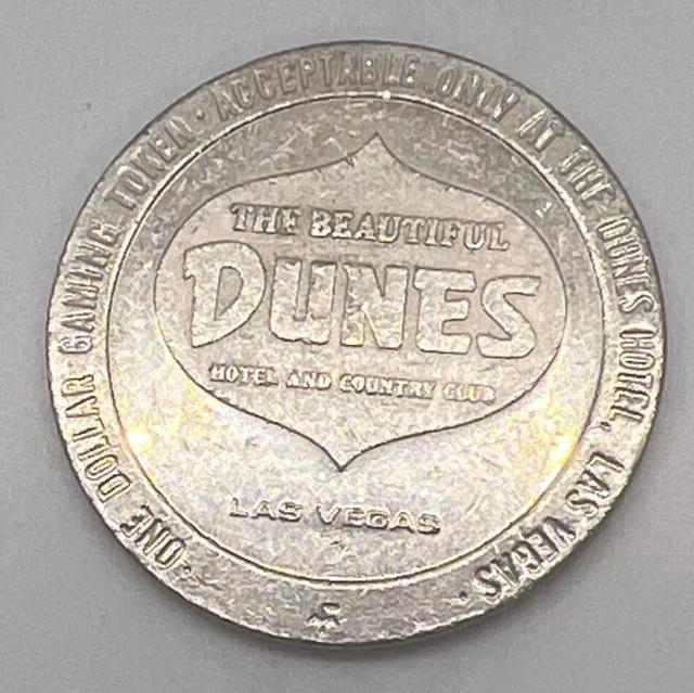 Dunes Hotel & Country Club Casino Las Vegas NV $1 Slot Token Franklin Mint 1981