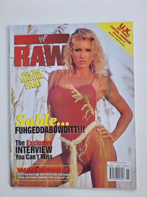 1998 November Magazine Sable Poster Wrestling