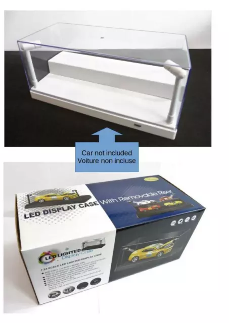 Klarsichtbox Vitrine Avec Eclairage LED Blanc pour 1:18 Modèles 4