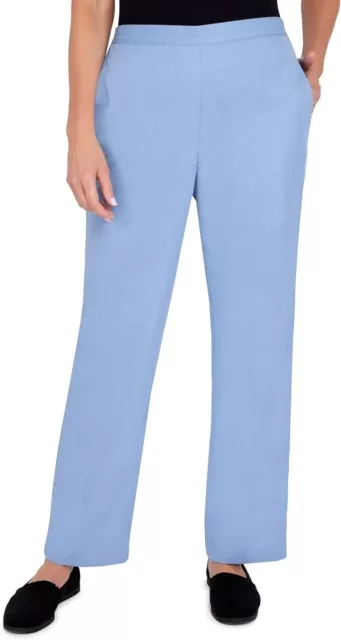 ALFRED DUNNER VICTORIA Falls Wedgewood Blue Pants 16W Short Corduroy ...