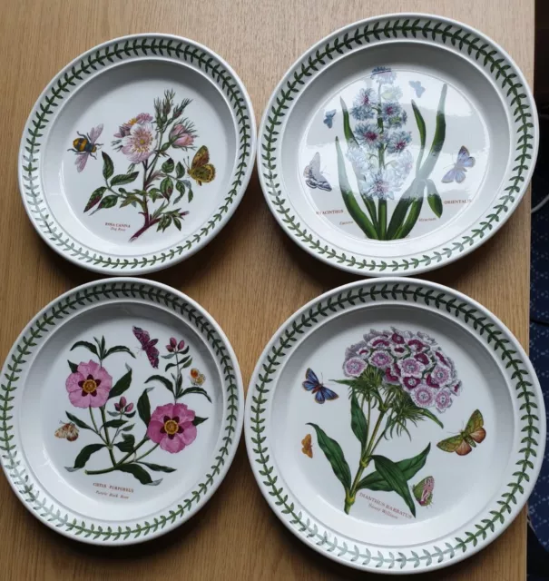 Portmeirion Botanic Garden set of 4 salad plates 8.5"/21.5cm approx