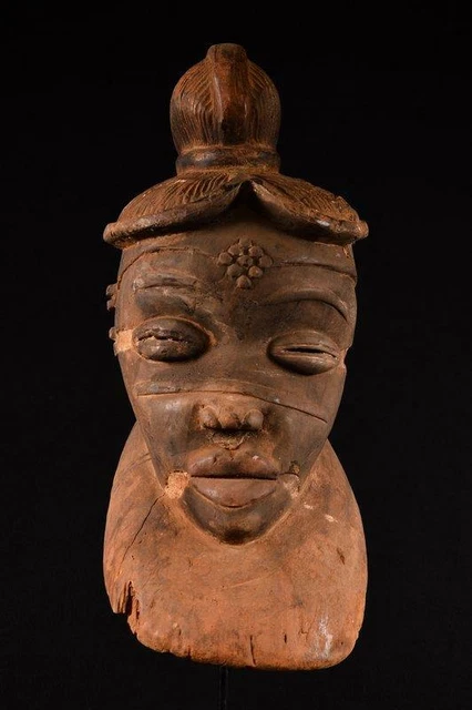 18139 African Large Punu Helmet Mask/Helmet Mask Gabon