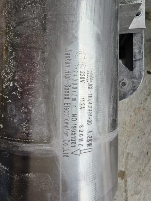 JGL-110 4.2kw 24000rpm BT30 Water Cooling CNC Spindle Motor