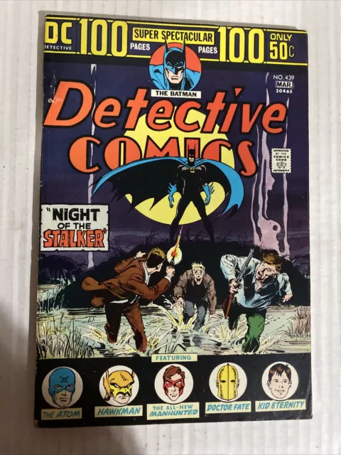 DETECTIVE COMICS #439 VF/ VF+, 100 Page Giant, Manhunter, Batman DC Comics 1974