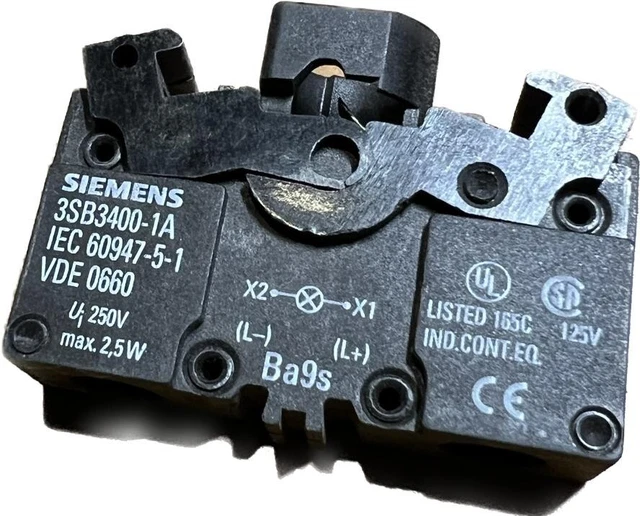 Siemens 3SB3400-1A attacco lampada / supporto lampada 250 V 2,5 W