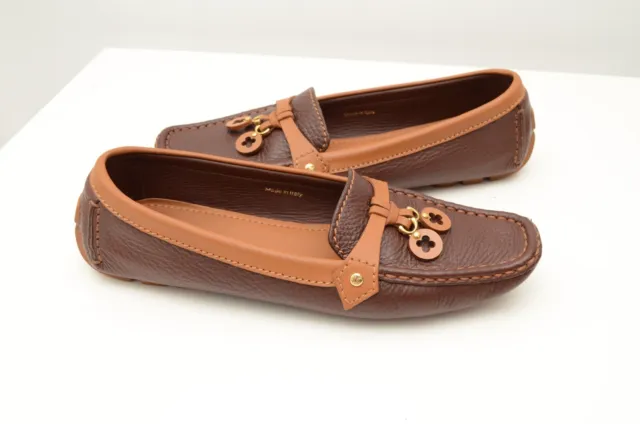 Louis Vuitton LV Monogram Calfskin Oxfords - Brown Flats, Shoes - LOU795421
