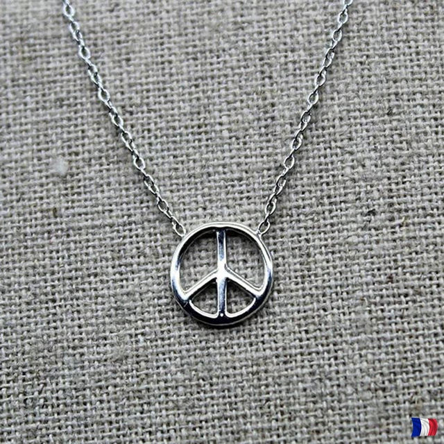 Collier Sautoir Bohème - Médaillon Peace And Love - Neuf Avec étiquette - Bijou Fantaisie