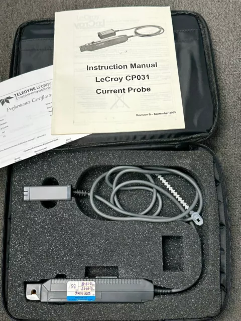 Teledyne LeCroy CP031 30 Amps, 100 MHz BW Current Probe AC/DC 50 Amp -US SELLER