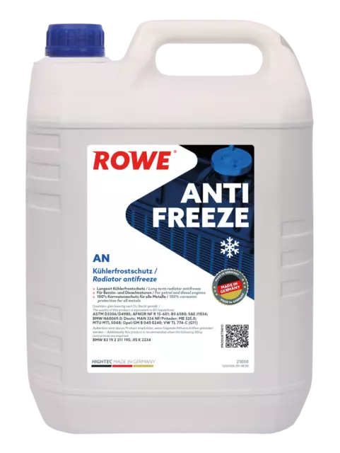 ROWE HIGHTEC ANTIFREEZE AN (21010) 5 L (21010-0050-99) für BMW X1 MERCEDES-BENZ