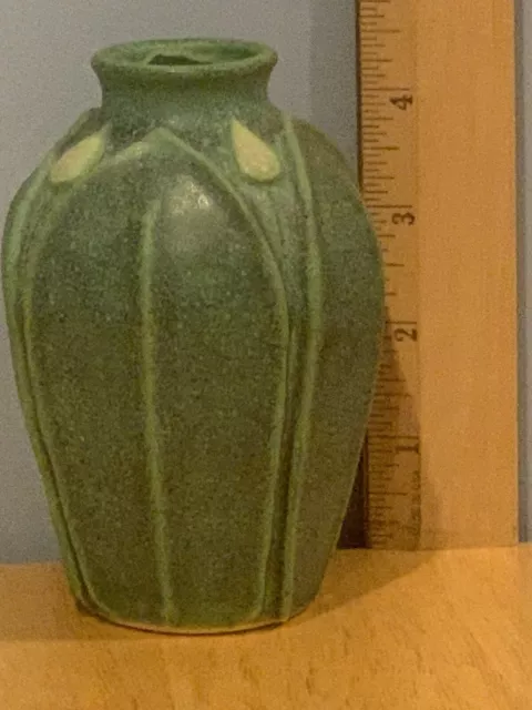 Jemerick Matte Green Grueby Style Mission Studio Art Pottery Vase