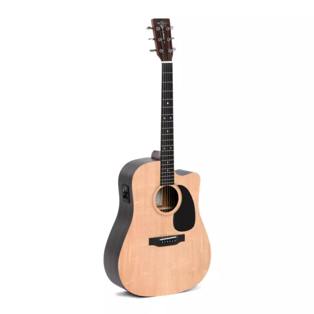 Sigma DTCE - Guitare électro-acoustique Dreadnought - Naturel satiné