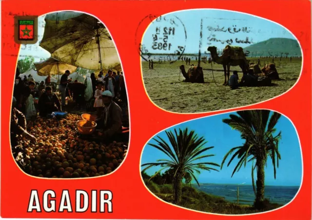 CPM AK Agadir- Souk Beach MAROC (880311)