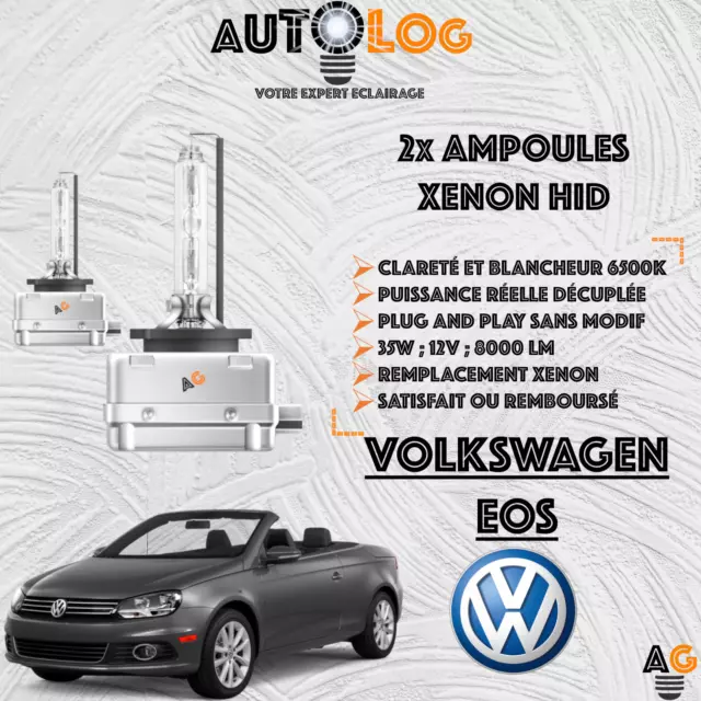 ✅ KIT 2x AMPOULES XENON HID VOLKSWAGEN EOS ✅