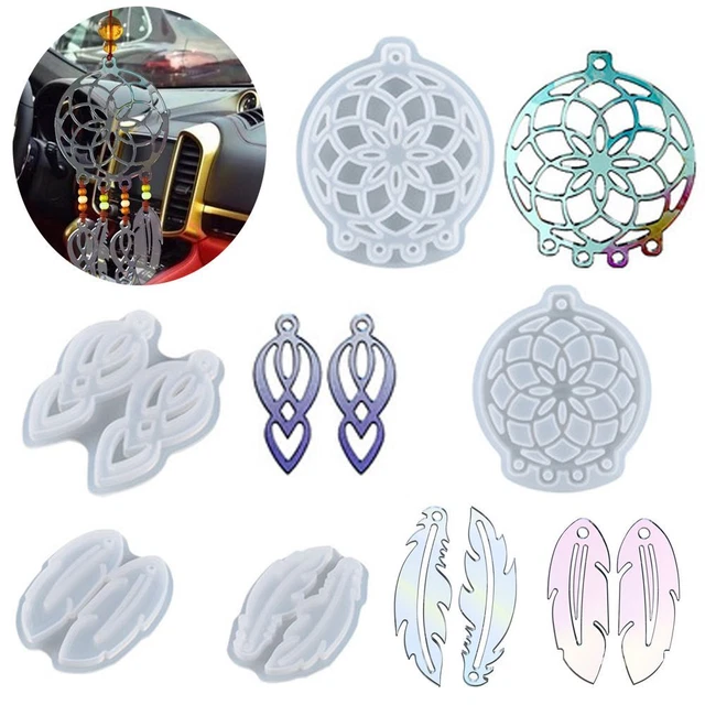 aus Epoxidharzen Dekoration von Wänden Silikonform für Resin Dream Catcher Mold
