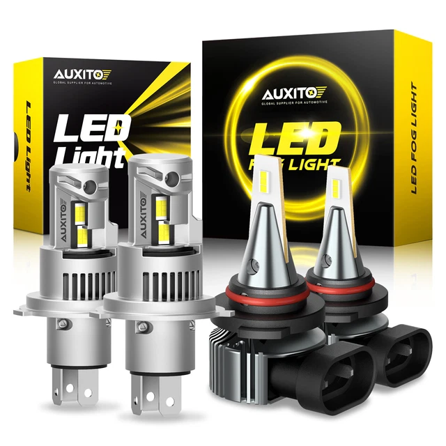 For Toyota Sequoia 2001-2007 LED Headlight + Fog Light Bulbs 6000K Kit H4 9145