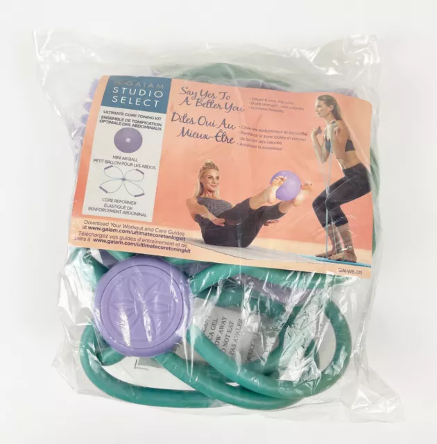 GAIAM Studio Select Ultimate Core Toning Kit Mini Ab Ball Core Reformer NEW