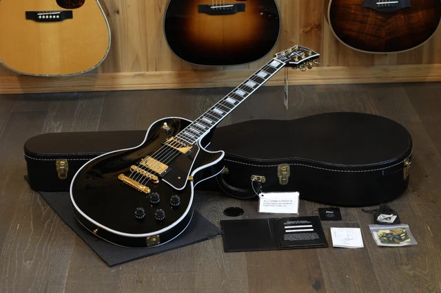 UNPLAYED! 2024 GIBSON Custom Shop Les Paul Custom Guitar Black