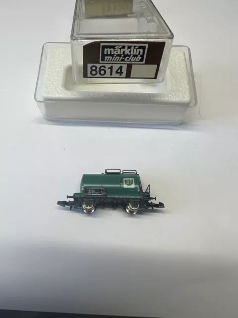 Märklin Spur Z Güterwagen OVP 8614 Kesselwagen Tankwagen BP grün TOP