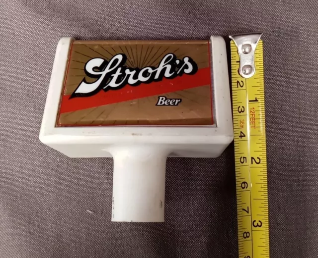 Stroh's Plastic Tap Handle Beer