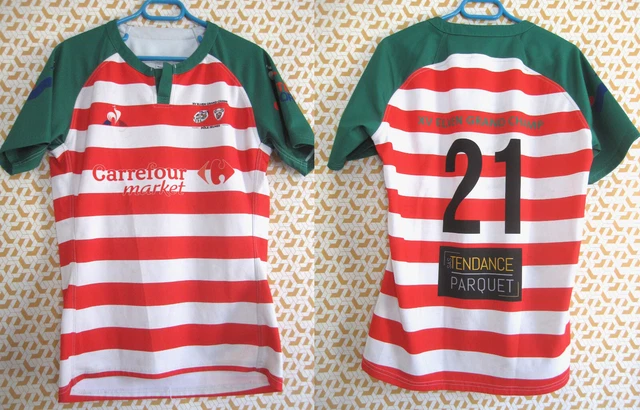 Maillot Rugby Club Sportif Beaunois Vintage Porté #9 CS Beaune Jersey - XL Maillot Rugby Club Sportif Beaunois Vintage Porté #9 CS Beaune Jersey - XL