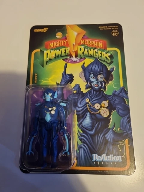 SUPER7 -MIGHTY MORPHIN Power Rangers ReAction Baboo Ranger Figure New ...