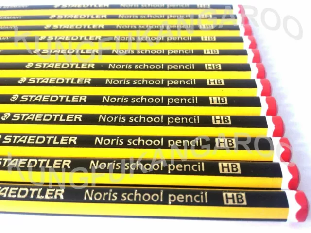 5 to 50 STAEDTLER NORIS PENCILS HB and ERASER RUBBER TIP DRAWING SCHOOL DESIGN