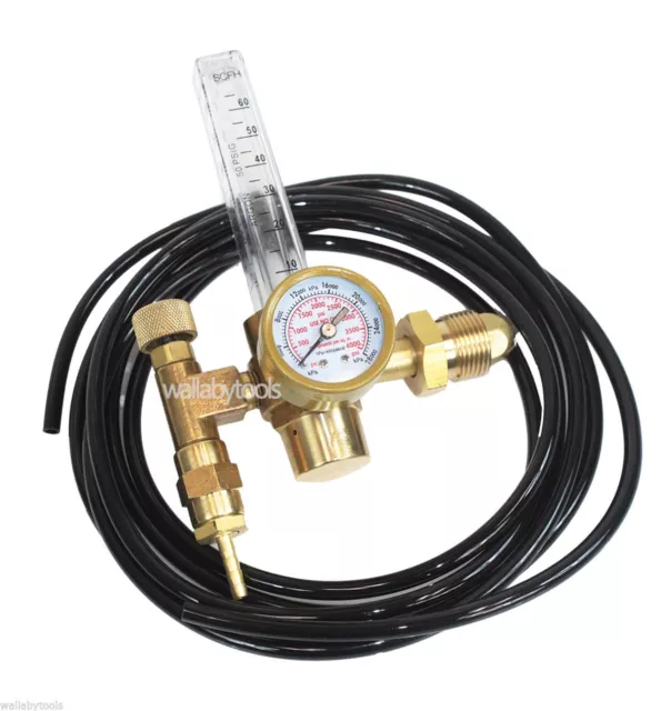 New Argon CO2 Mig Tig Flow meter Regulator Welding Weld Gauge