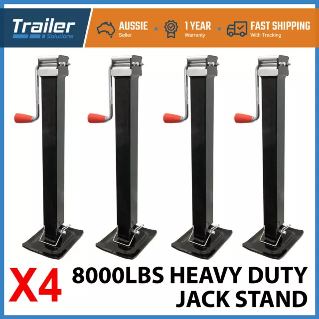 4 X Trailer Caravan Canopy Jack Leg Stand Heavy Duty 3500KG/8000lbs Side Handle