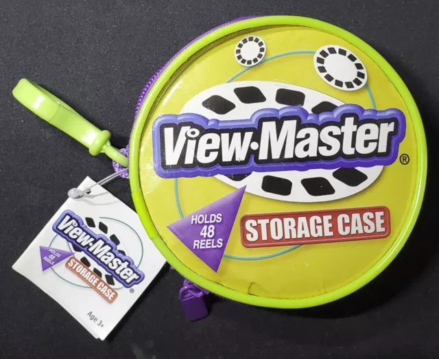 VIEW-MASTER Lot Soft Shell Zippered Storage Carry Case Purple