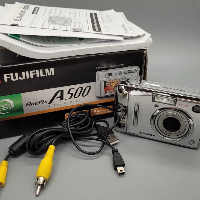 Fujifilm FinePix A500 5,1 megapixel fotocamera digitale compatta argento testato
