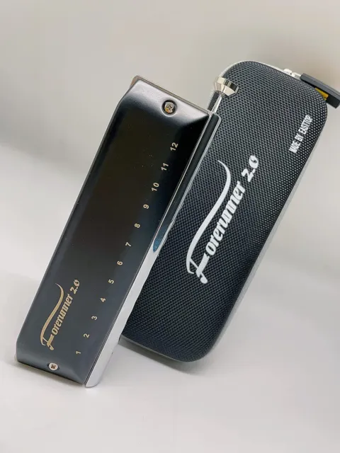 Updated FORERUNNER 2.0 without valves Chromatic Harmonica 12Hole Mouth Organ New 2