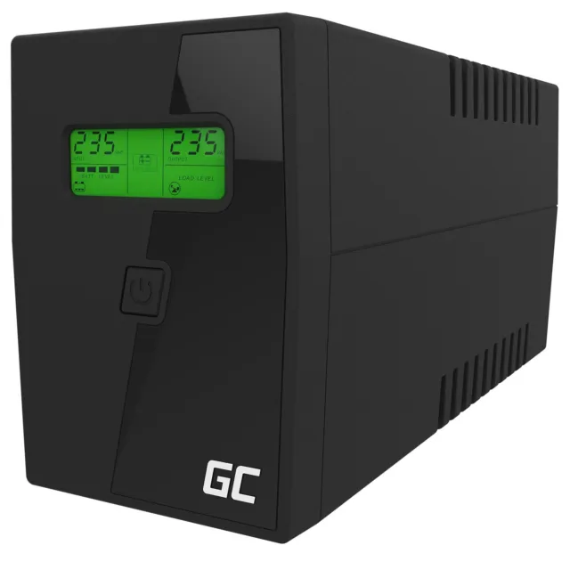 GreenCell MicroPower Gruppo di continuità 1000VA 2 Schuko 2 IEC (Ricondizionato)
