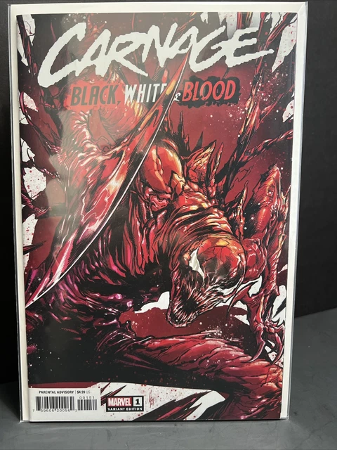 Carnage Black White & Blood #1 1st Print - Checchetto 1:50 Marvel Comics