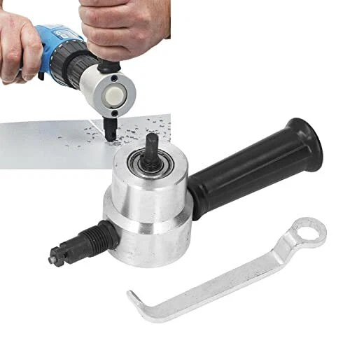 Grignoteuse de tôle à double tête coupe-métal perceuse électrique grignoteuse...