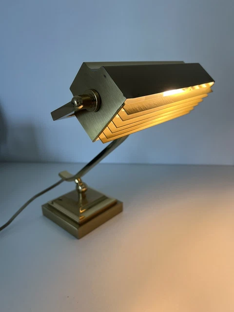 Alte schwere  Vintage Bankierlampe Bankers Lamp Piano  Klavier
