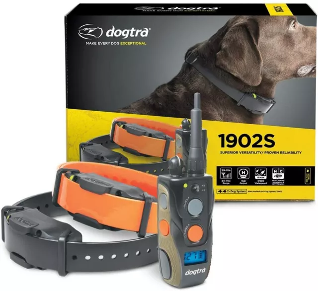 Dogtra 1902S Remote 2 Dog Training Collar 3/4 Mile Waterproof Trainer- NEW