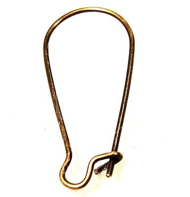 20Pcs. Antique Copper KIDNEY Earwires 25mm (1") Tibetan Earring Hooks EK01