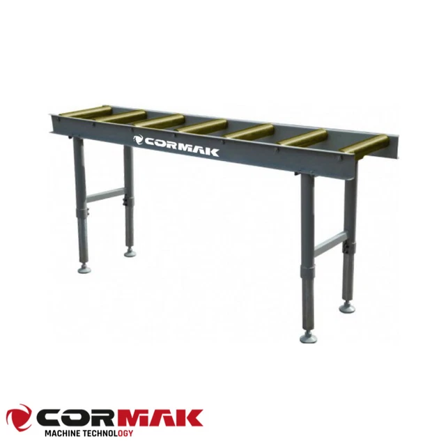 CORMAK SERVANTE Convoyeur d'entrées sortie 2 m 7 ROULEAUX 900 kg scie a ruban