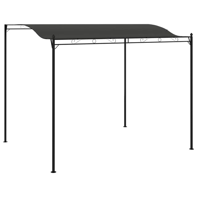 Pavillon 3x2.5m Anthrazit Gartenpavillon Überdachung Partyzelt  M7V2