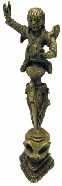 Yama Lord of Hell God of Death Phurba Kila Figurine Brass Nepal 10.5 cm / 4"