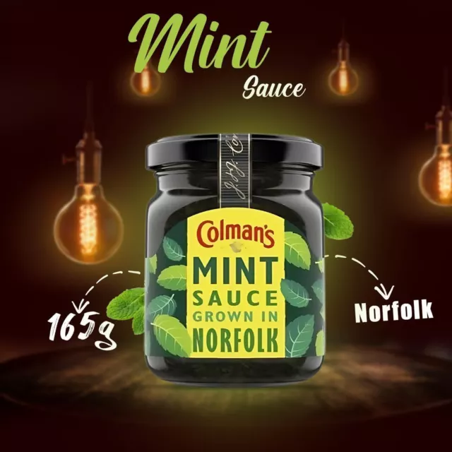 COLMAN'S MINT NORFOLK Sauce erfrischend und spritzig minziger Geschmack ...