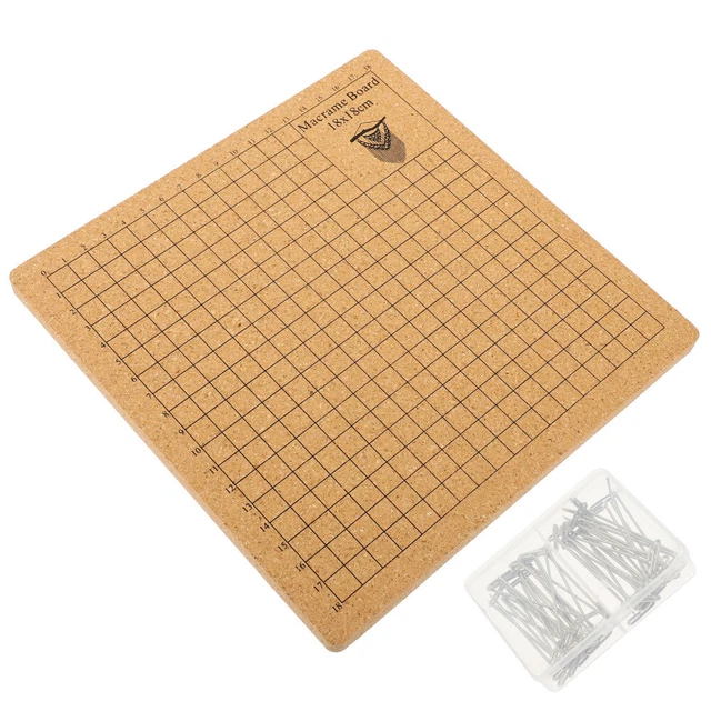 Tablas de corcho de macramé placa de fijación trenzada pulsera tejida suministros