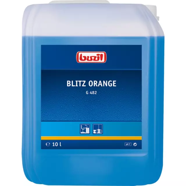 Buzil G 482 Blitz-Orange Neutraler Allesreiniger Orangenduft Oberflächen  1&10 L