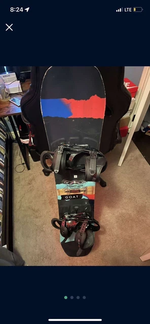 Burton process snowboard 138cm with burton mission bindings