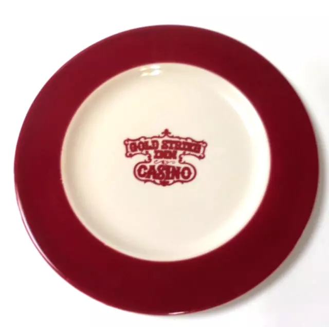 Syracuse China Dinner Plate Gold Strike Inn Casino Restaurant Quality 10 3/4"