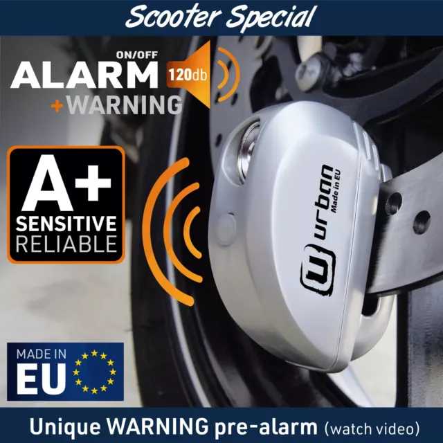 Security UR22 Scheibenschloss Alarm 120 db, Warnung, Ø 6mm, Universal 2