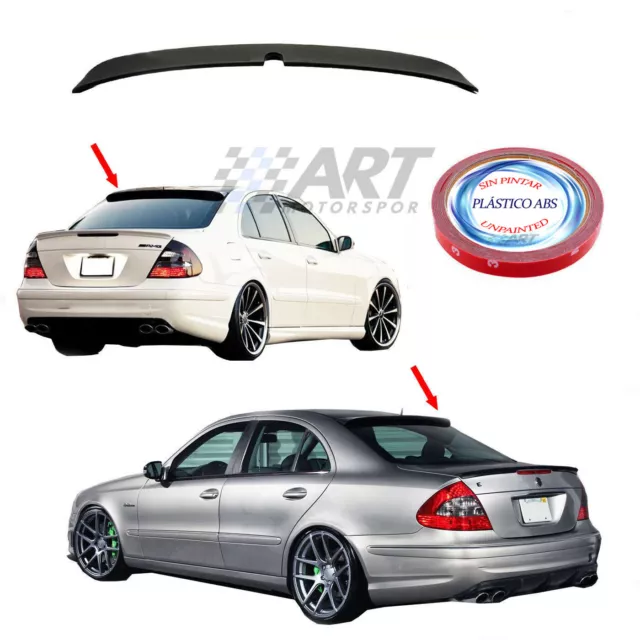 Aleron para techo de Mercedes W211 2002-2009 spoiler alerón de plástico Abs + 3M