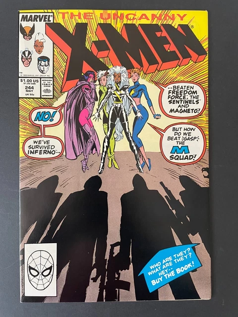 Uncanny X-Men #244 - 1st App of Jubilee Marvel 1989 Comics NM