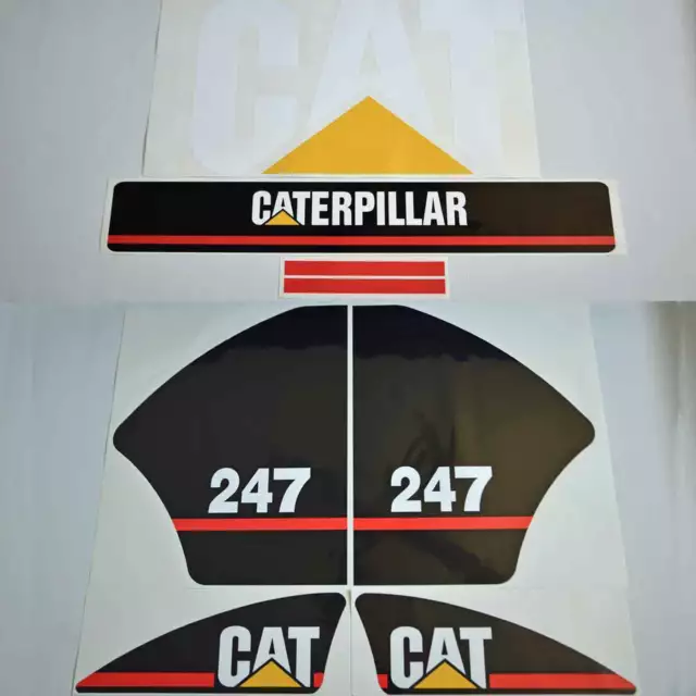 CAT 216 226 236 242 246 247 252 257 267 Decals Stickers Kit Skid Steer loader