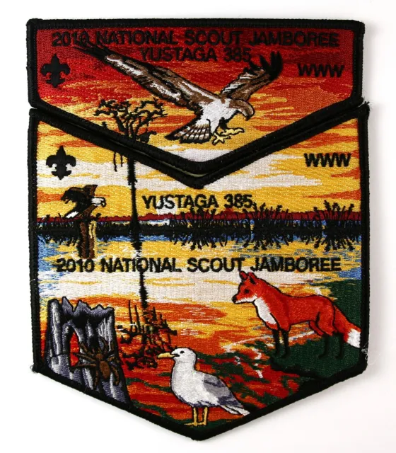 Yustaga Lodge 385 2010 National Scout Jamboree OA Flap Set - Gulf Coast Council